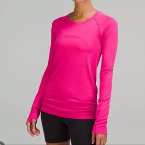 Lululemon swiftly tech long sleeve sonic pink